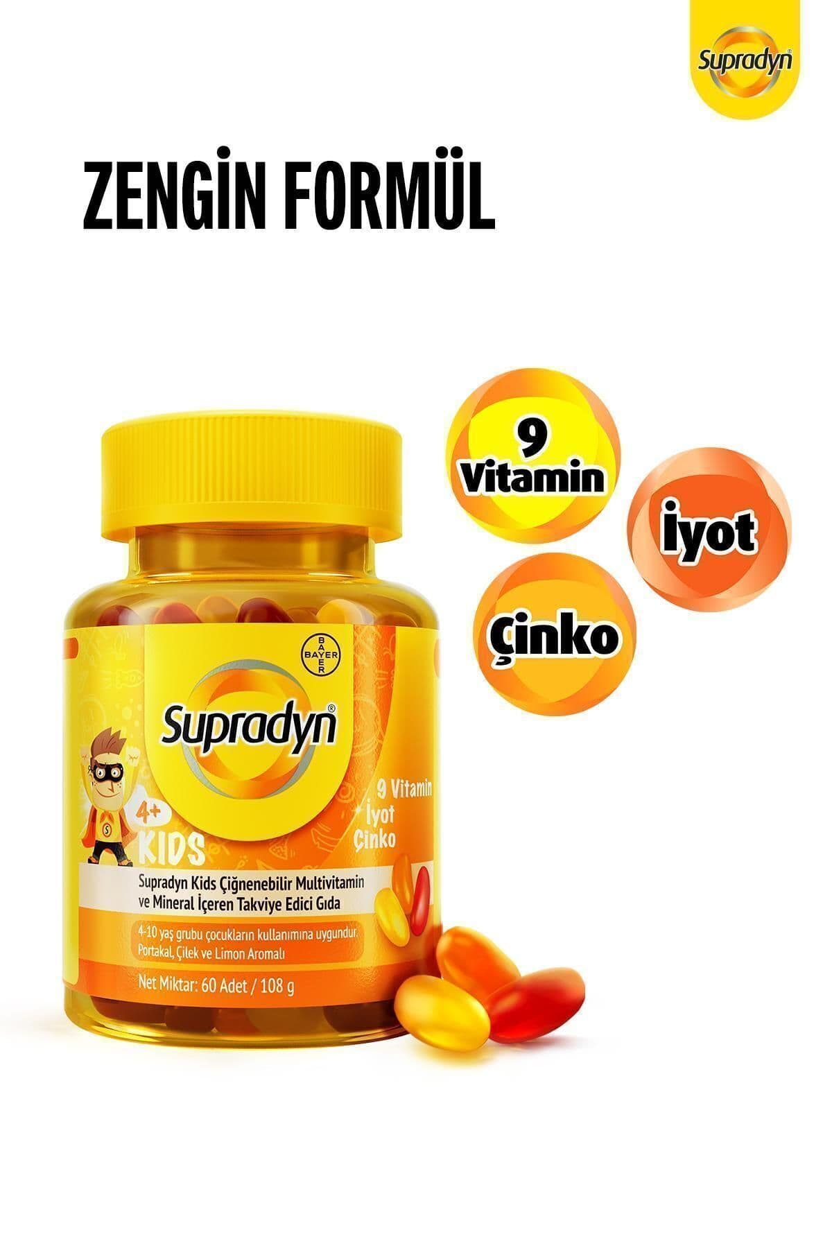 Kids Ve Kids Paketi: 60x2 Çiğnenebilir Draje Ve Gummy, Multivitamin Ve Bağışıklık Destek Set