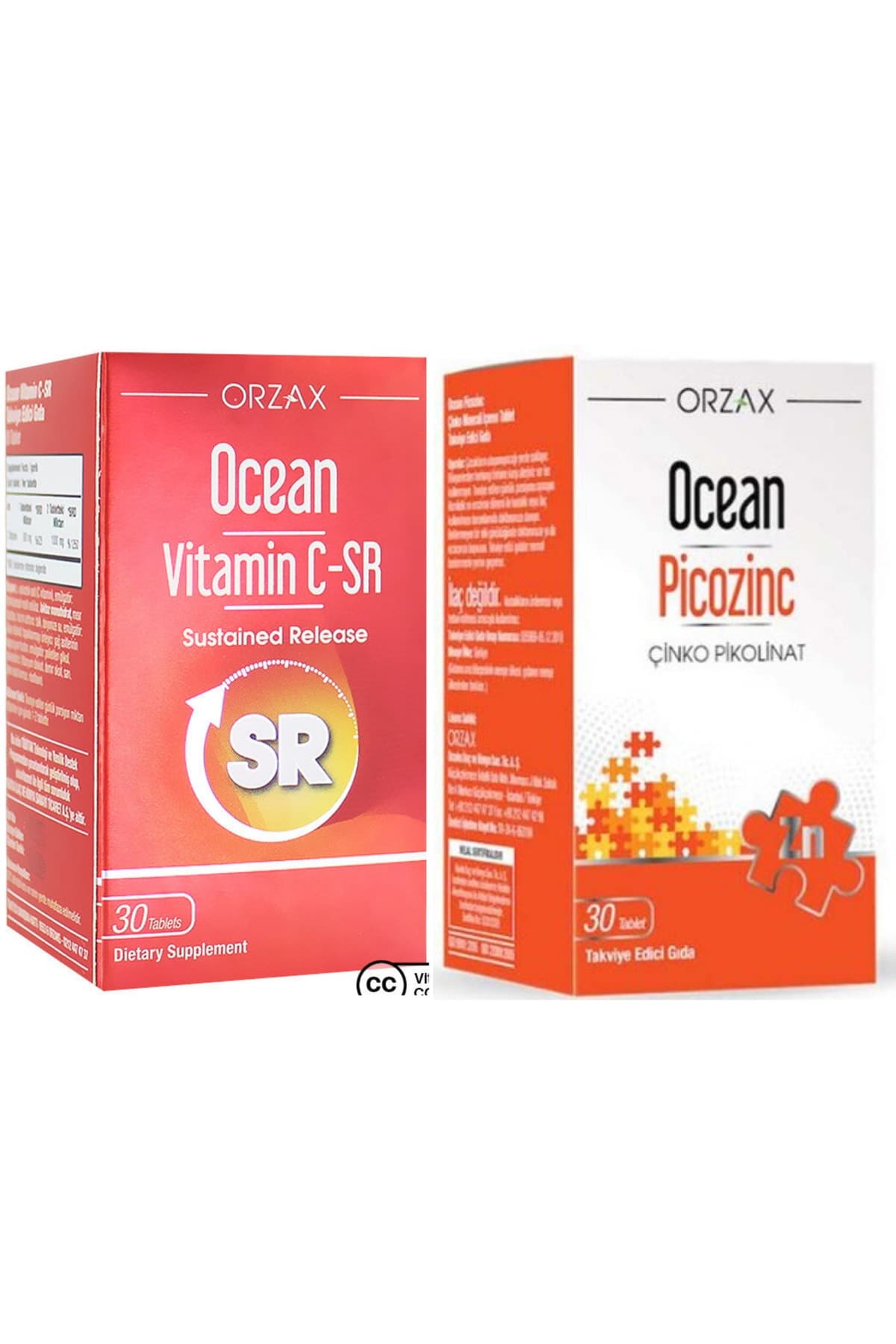Vitamin C-sr 30 Tablet  Picozinc Çinko Pikolinat 30 Kapsül