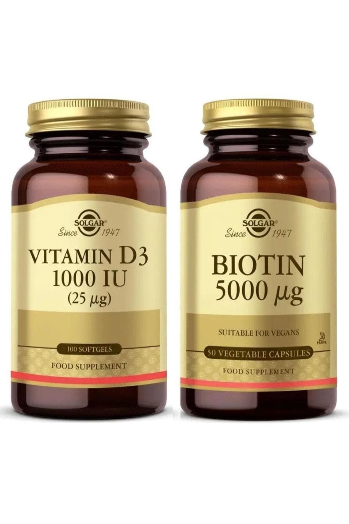 Biotin 5000 Mcg 50 Kapsül + Vitamin D3