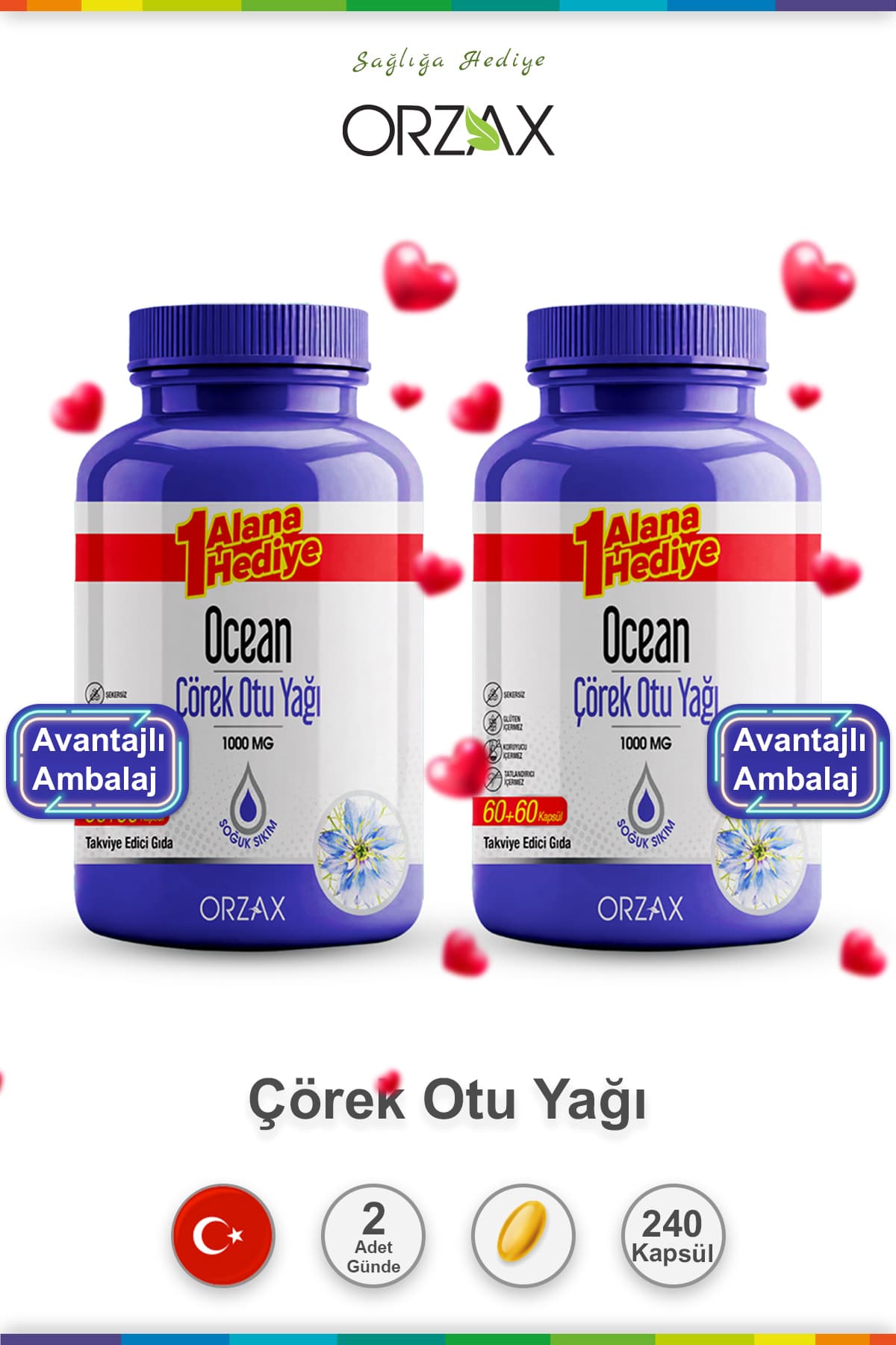 Çörek Otu Yağı 60 Kapsül 4 Adet
