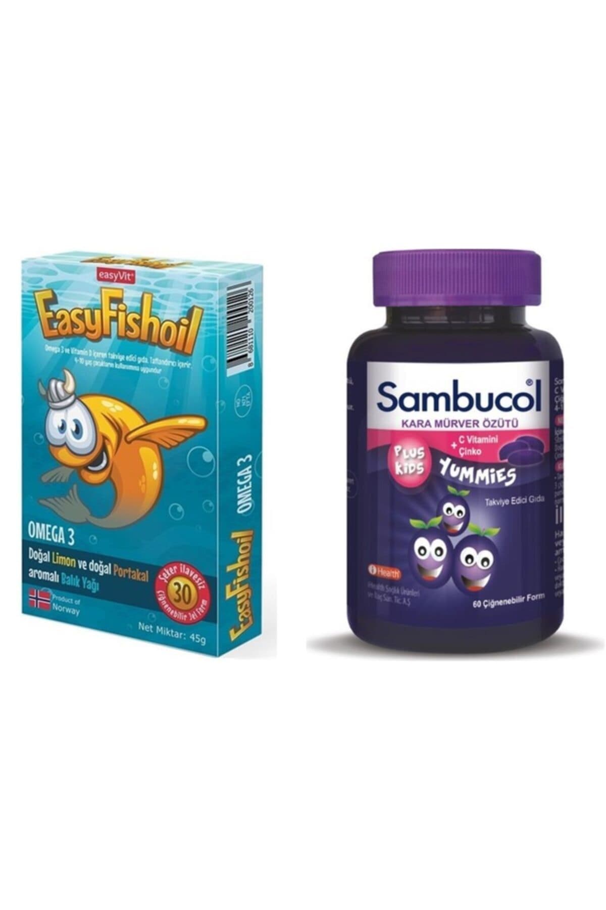 Easyfishoil Omega 3 + Sambucol Plus Kids Yummies 60 Tablet
