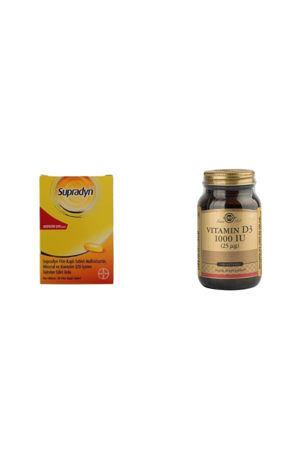 Supradyn Koenzim Q10 30 Tablet + Vitamin D3 1000 Iu 100 Kapsül