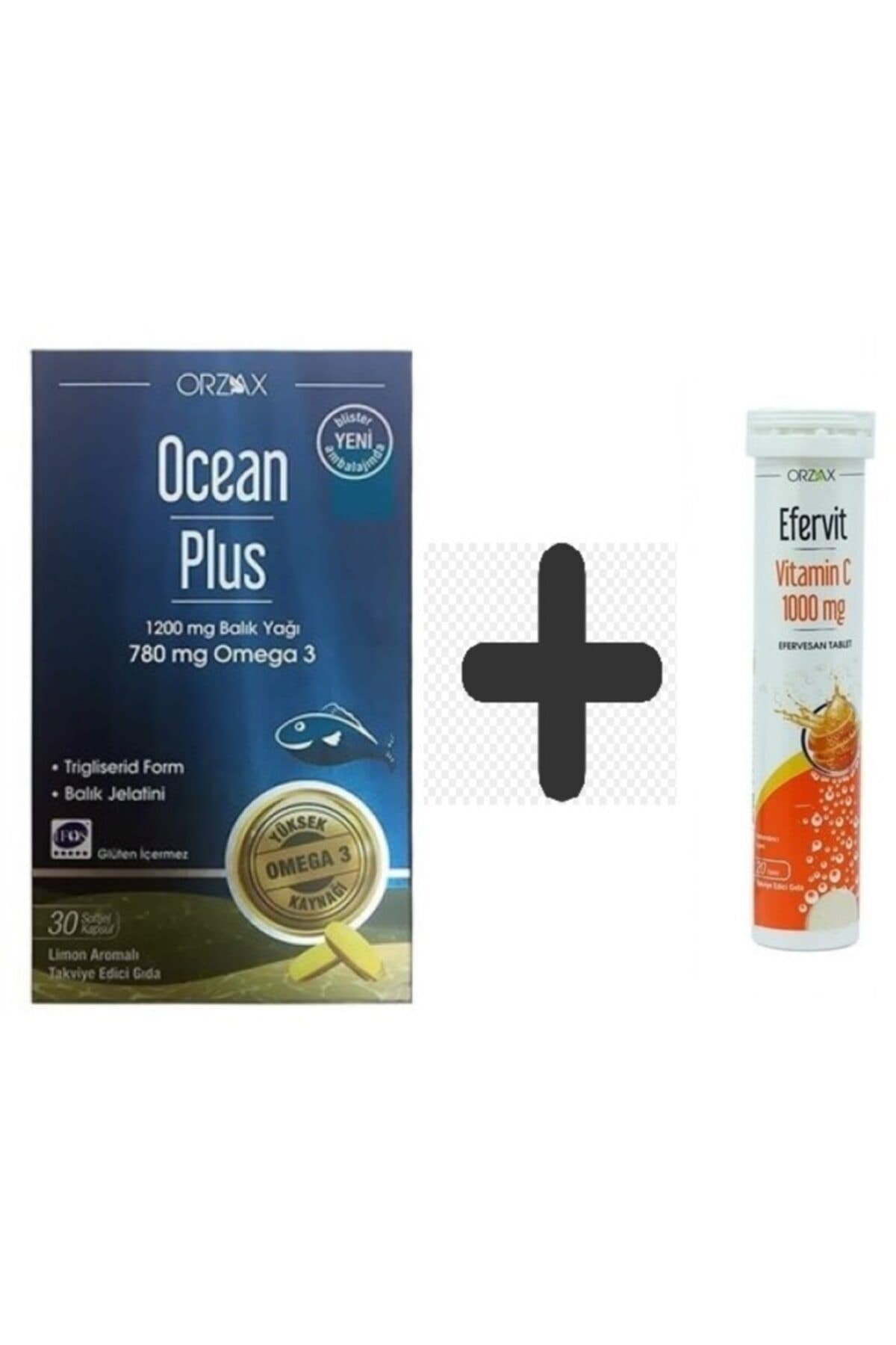 Ocean Plus 1200 Mg Omega+ Efervit 1000 Mg C Vitamini