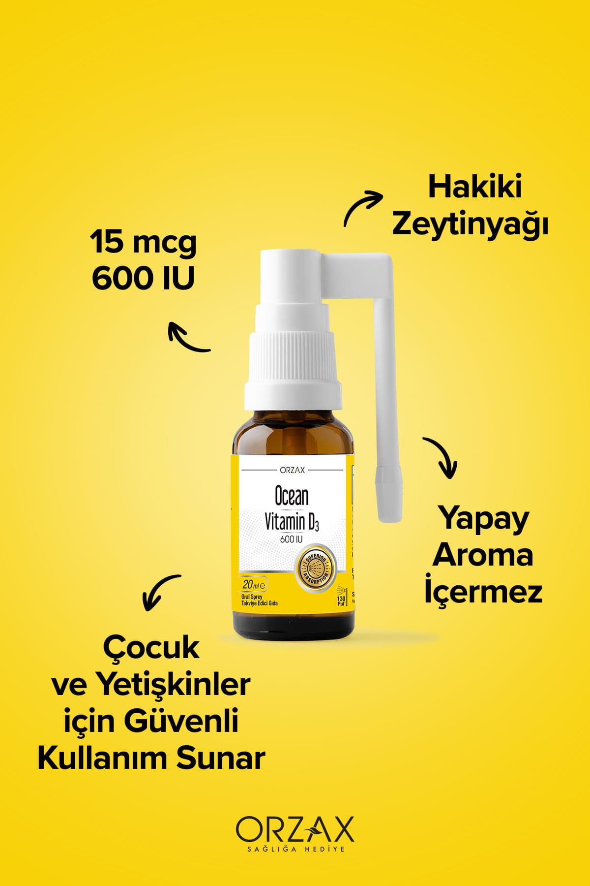 Vitamin D3 Sprey 600 Iu - 20ml