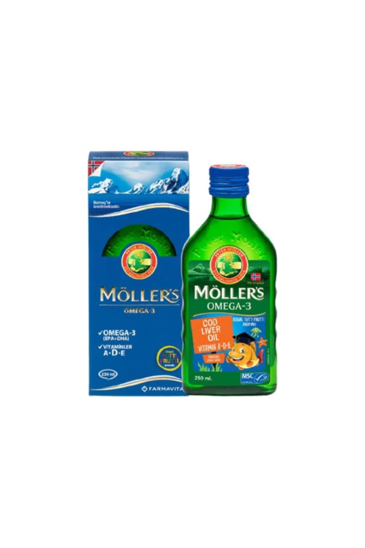 Möllers Omega 3 Balık Yağı Tutti Frutti Aromalı 250 ml