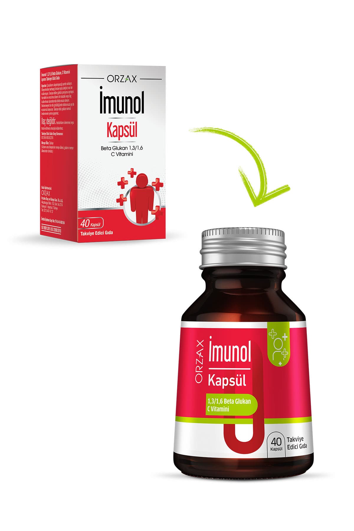 Beta Glukan 1,3/1,6 Ve C Vitamini Içeren Imunol 40 Kapsül