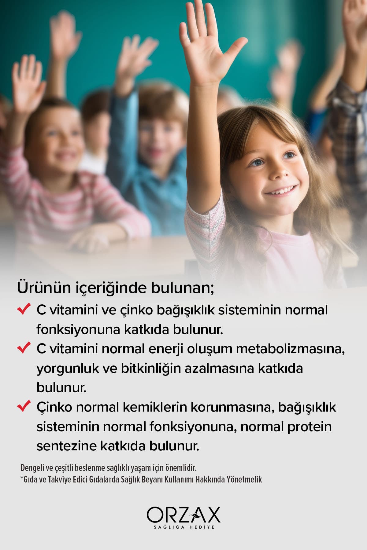 Imunol - Ekinezya, Propolis, 1,3/1,6 Beta Glukan, C Vitamini, Çinko- Ballı Çilek Aromalı Şurup 150ml