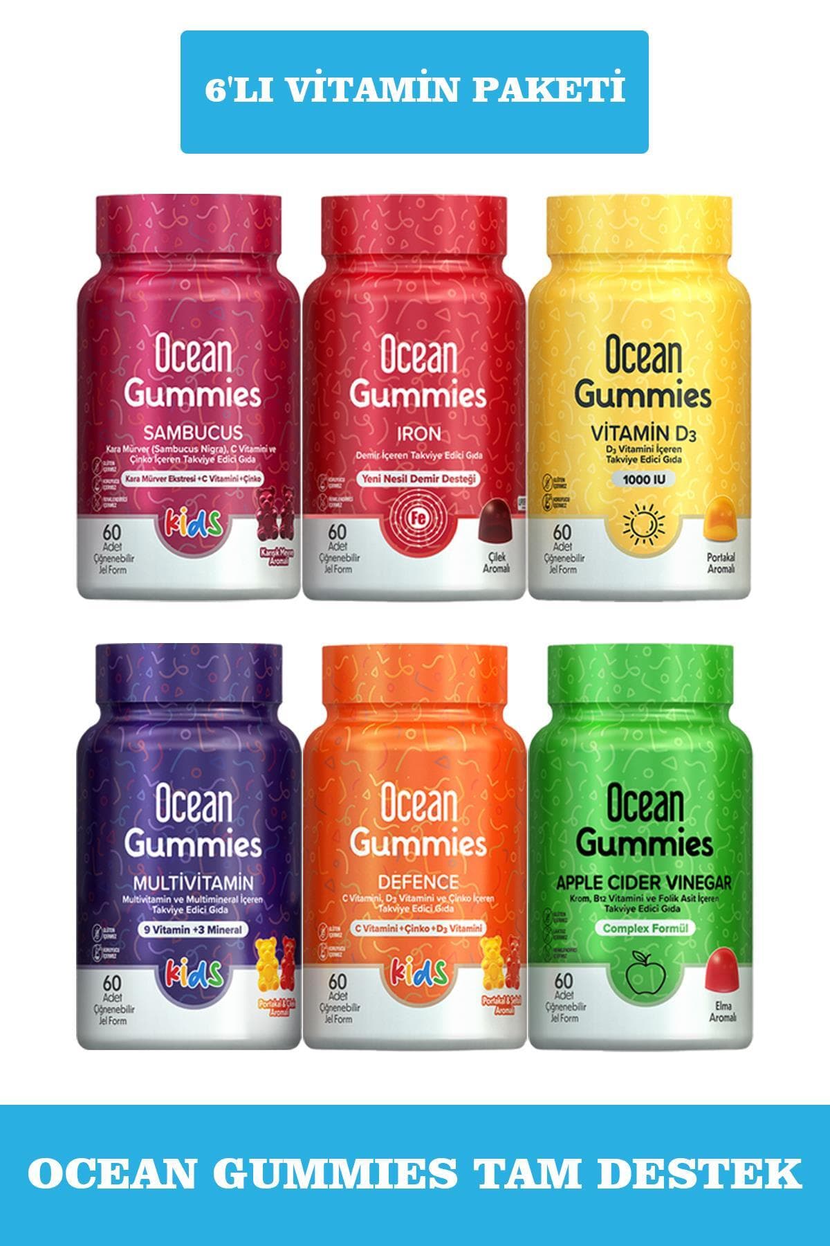 Gummies Tam Destek 6'lı Paket