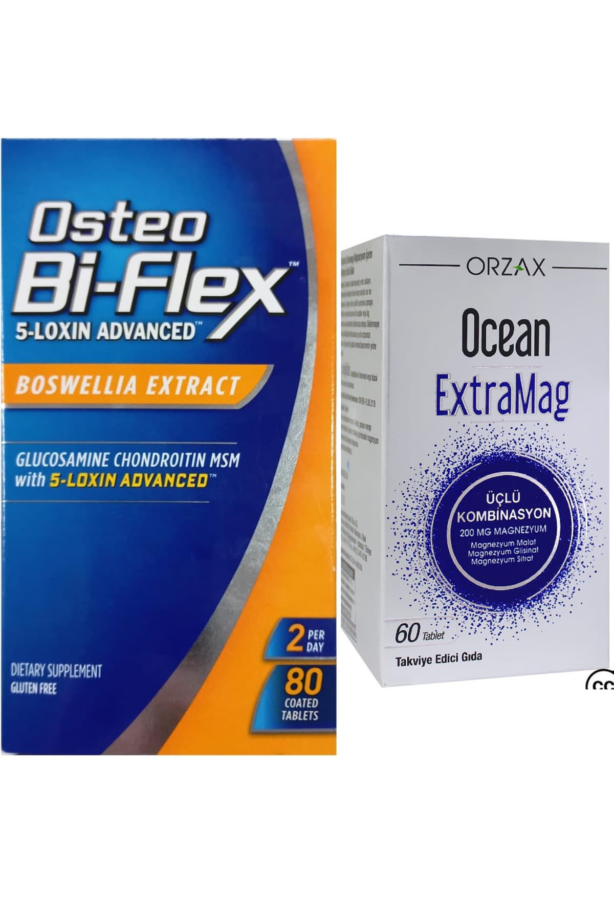 5-Loxin Advanced Boswella Extract 80 Tablet + Ocean Ocean Extramag Üçlü Kombinasyon 60 Tablet